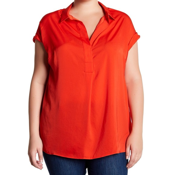 Tomato Red Blouse - Picture 1 of 10